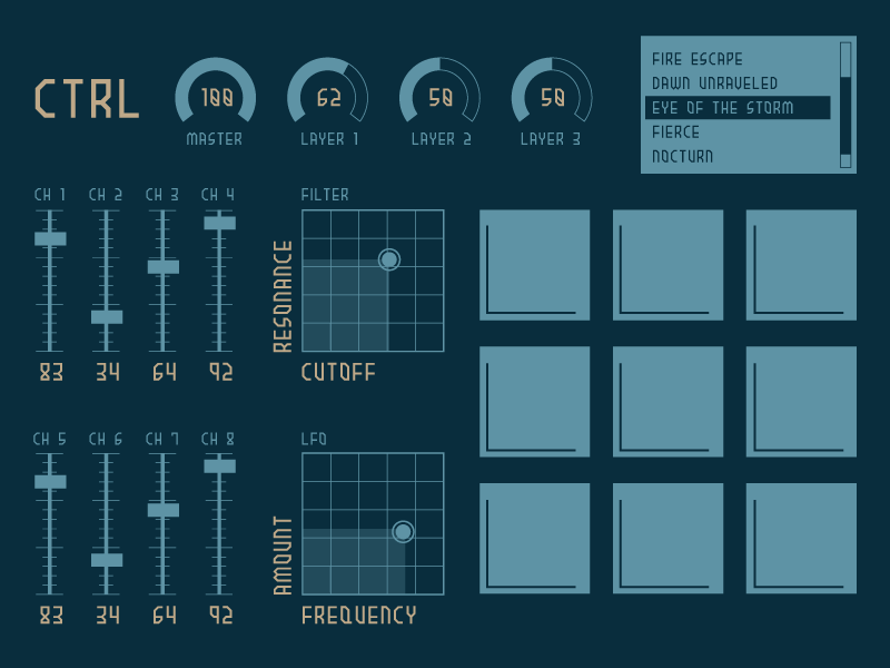 Mockup/Illustration: Music app