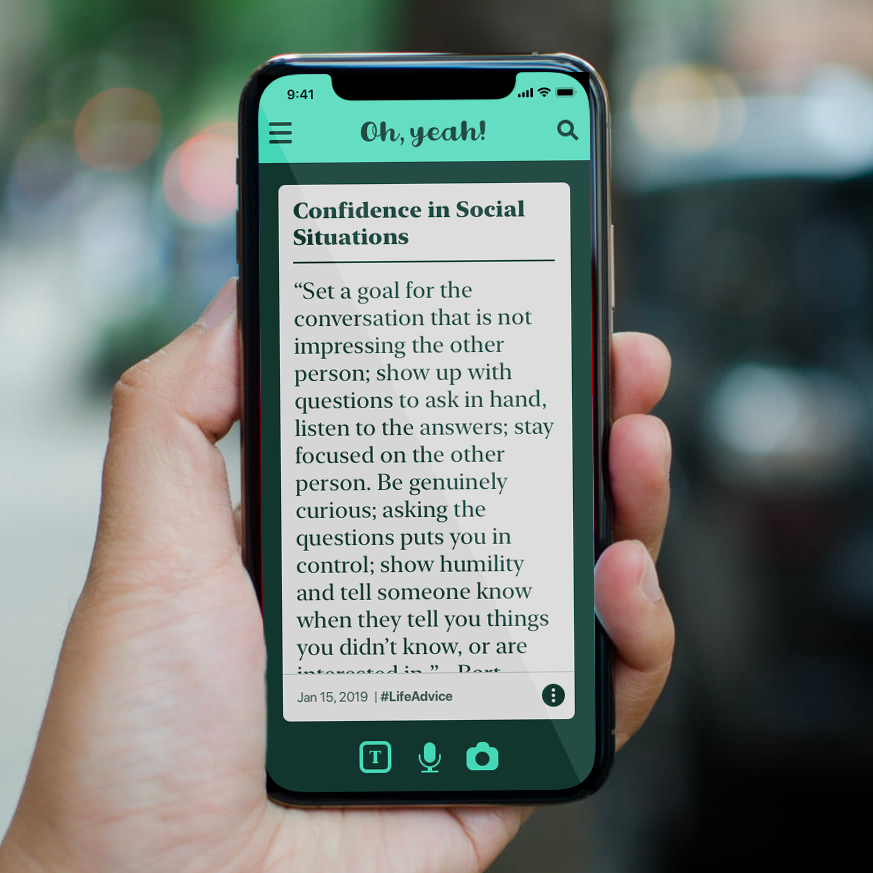 App Design: Oh Yeah - A New Kind of Reminders App
